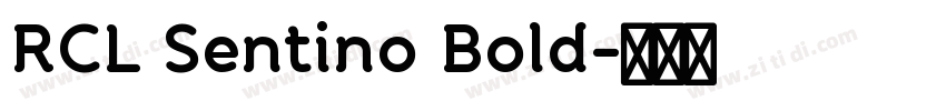 RCL Sentino Bold字体转换